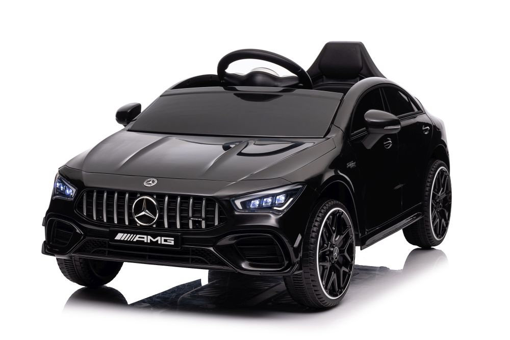 Vienvietis elektromobilis vaikams mercedes cla 45s amg, juodas