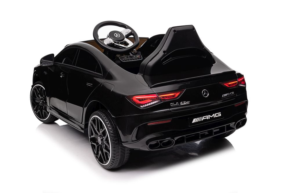 Vienvietis elektromobilis vaikams mercedes cla 45s amg, juodas