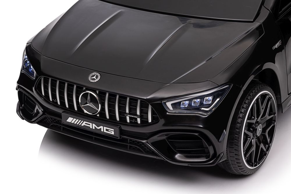 Vienvietis elektromobilis vaikams mercedes cla 45s amg, juodas