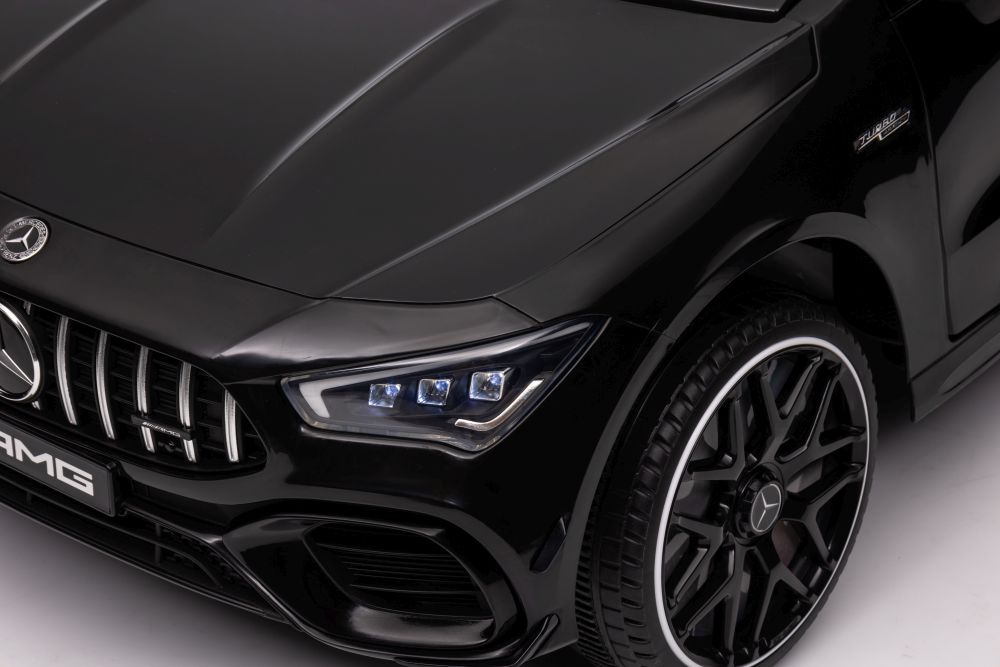 Vienvietis elektromobilis vaikams mercedes cla 45s amg, juodas