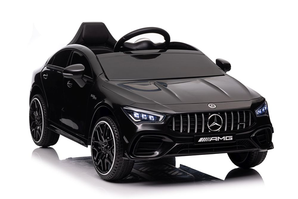 Vienvietis elektromobilis vaikams mercedes cla 45s amg, juodas