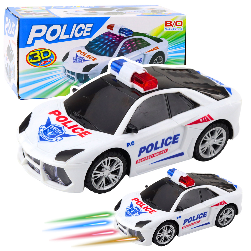 Interaktyvus policijos automobilis su šviesomis ir garsais