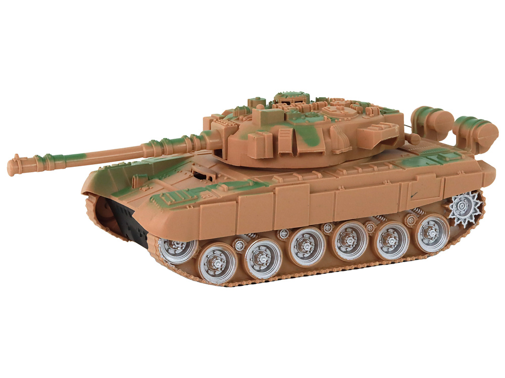 Rc tankas su efektais lean toys, rudas