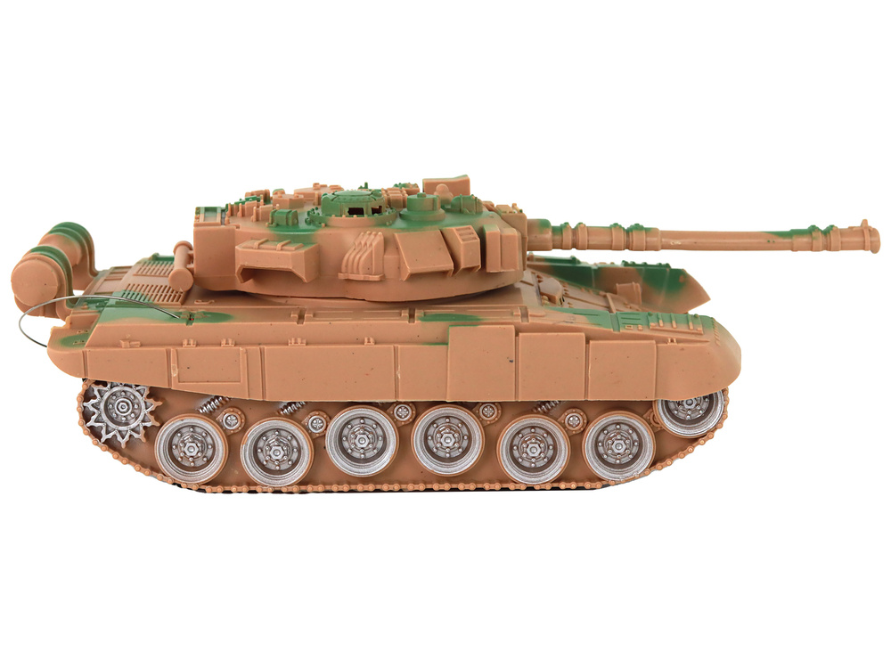 Rc tankas su efektais lean toys, rudas