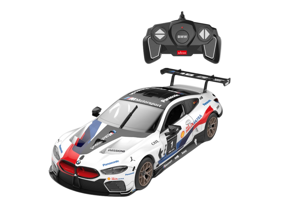 Rastar rc konstruktorius bmw m8 gte baltas 1:18