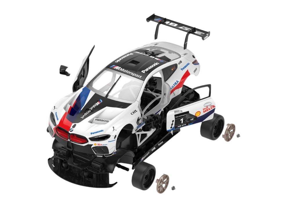 Rastar rc konstruktorius bmw m8 gte baltas 1:18