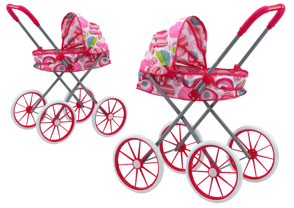 Žaislinis lėlių vežimėlis lean toys