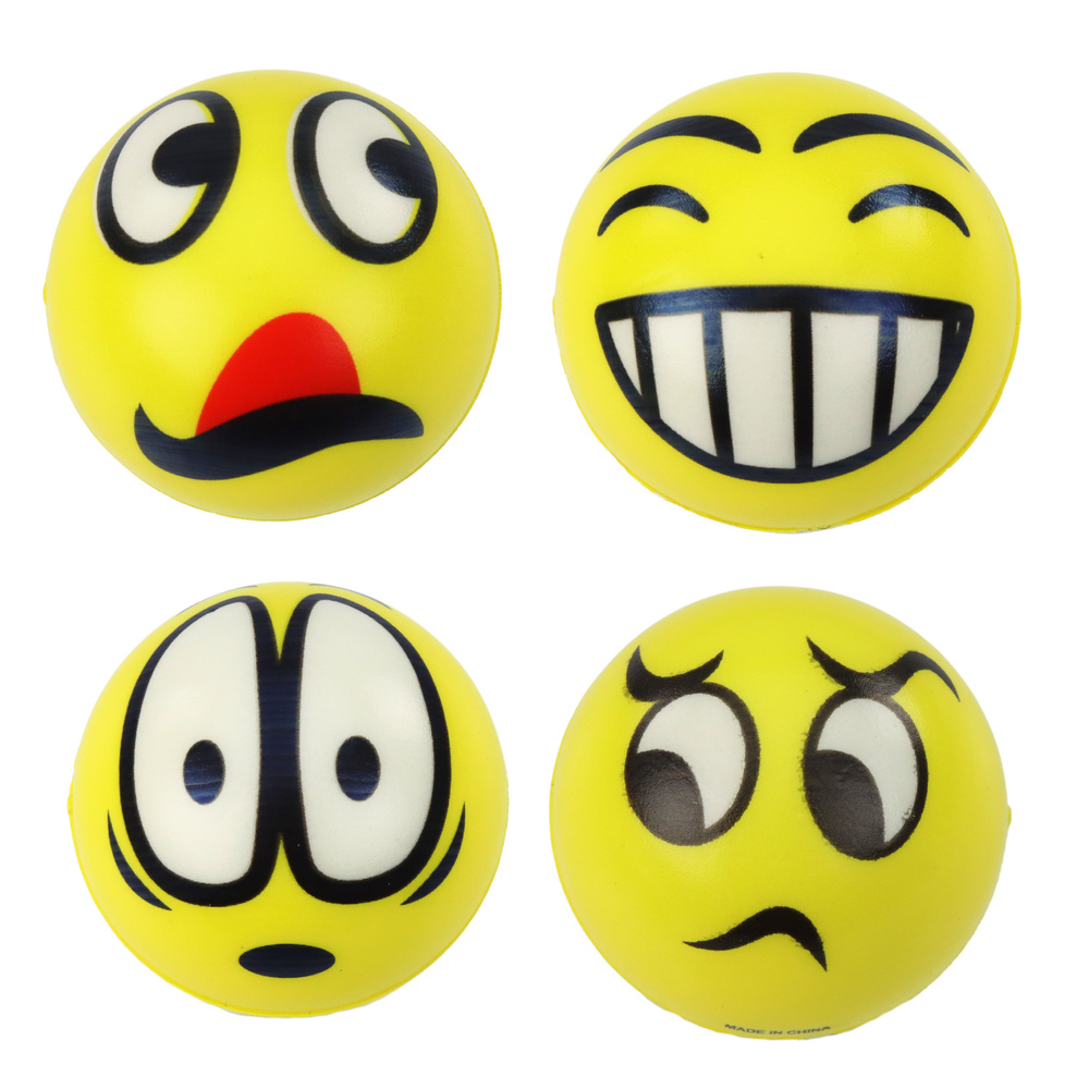 Anti-streso kamuoliukas su emocijomis, 6 cm