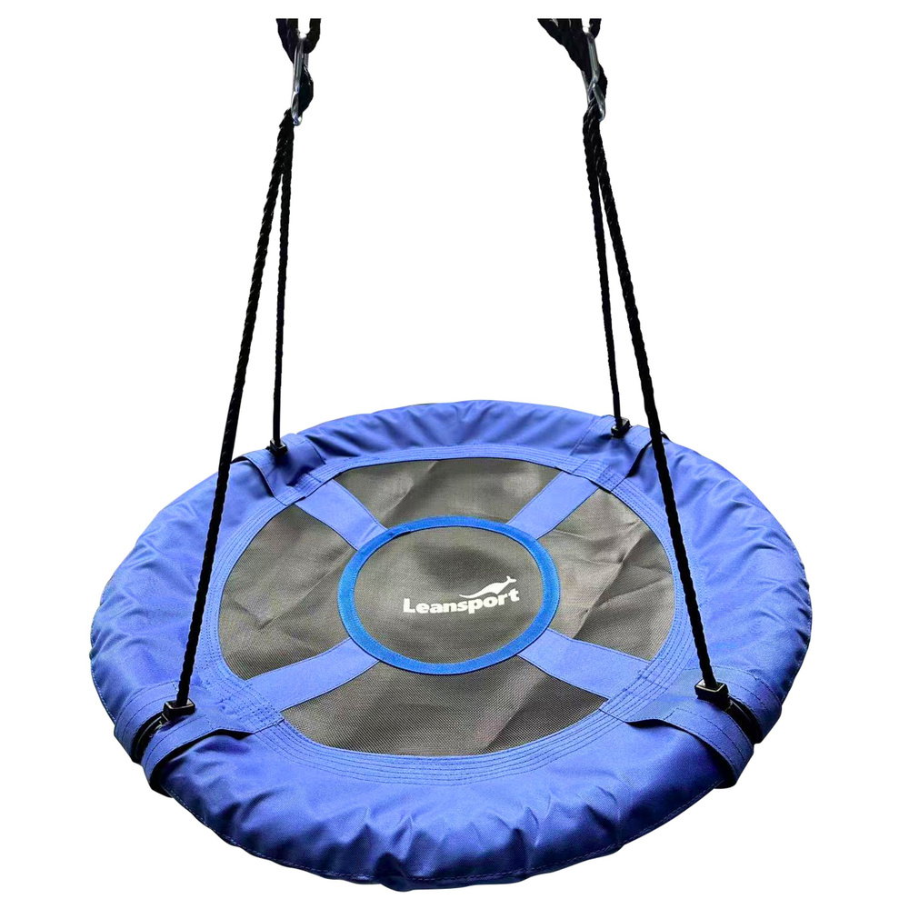 Vaikiškos sūpynės „gandro lizdas“ leansport mėlynos 80 cm