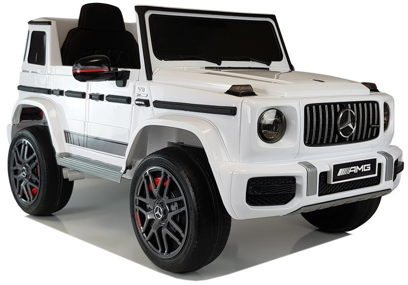 Vaikiškas elektrinis automobilis mercedes-benz g63 amg bbh-0003 ez, baltas