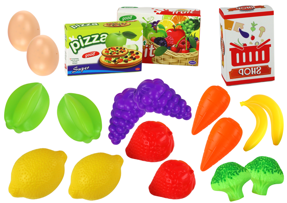 Pirkinių krepšelis su produktais lean toys, 21d.