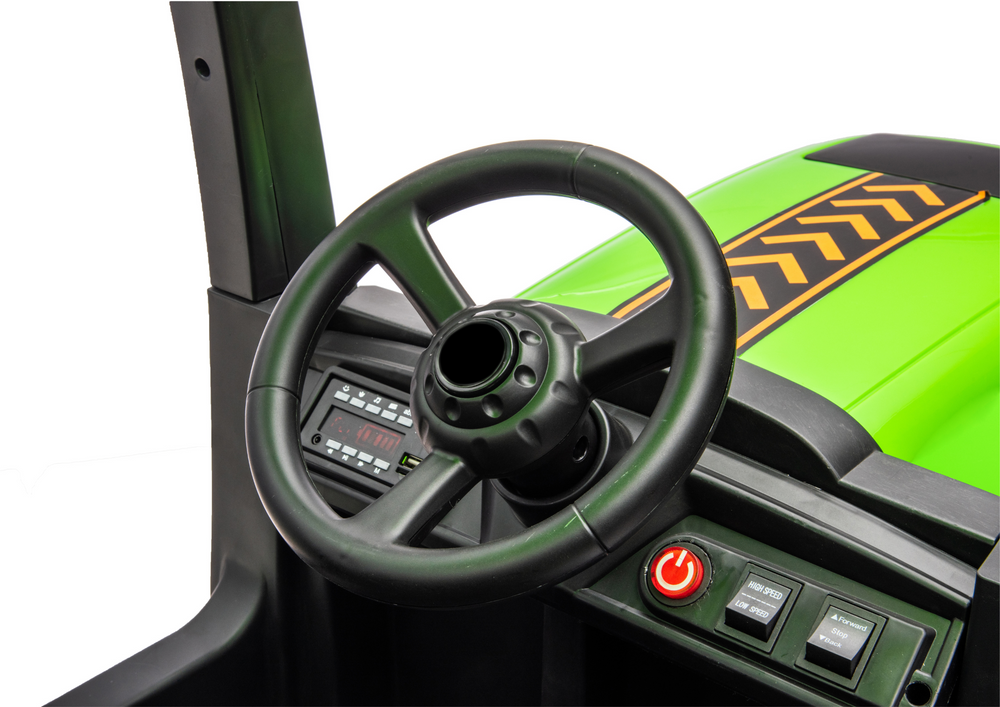 Elektrinis traktorius lean cars , žalias