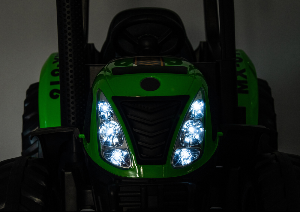 Elektrinis traktorius lean cars , žalias