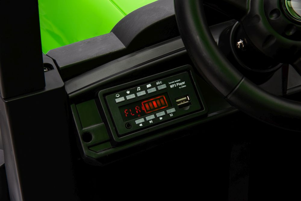 Elektrinis traktorius lean cars , žalias