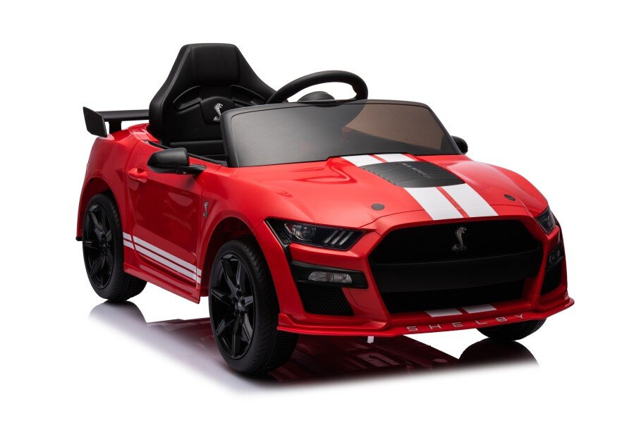Akumuliatorinis automobilis ford mustang gt500 shelby raudonas