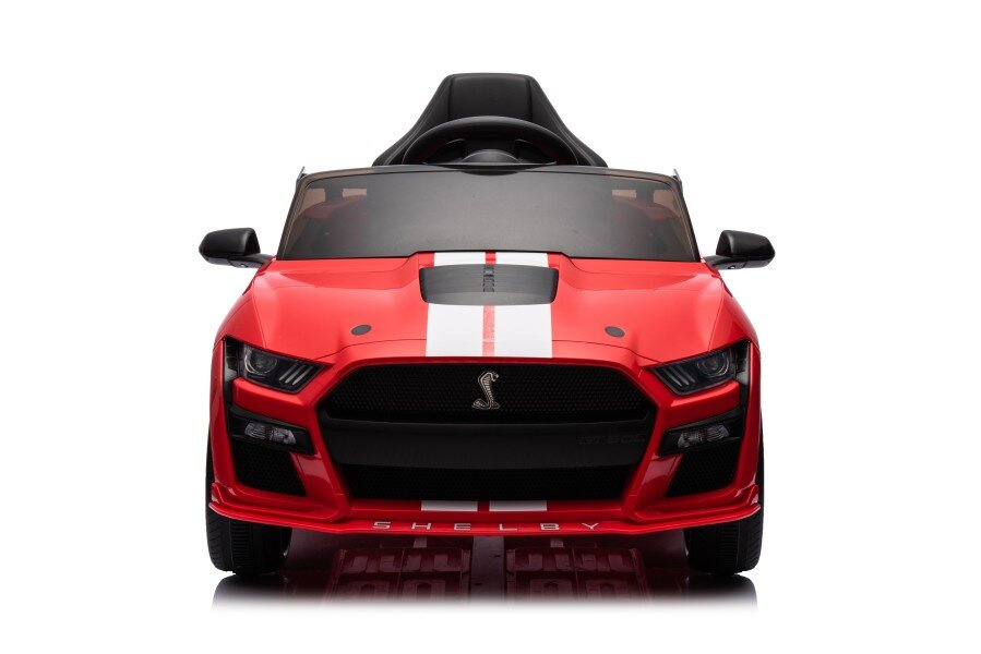 Akumuliatorinis automobilis ford mustang gt500 shelby raudonas
