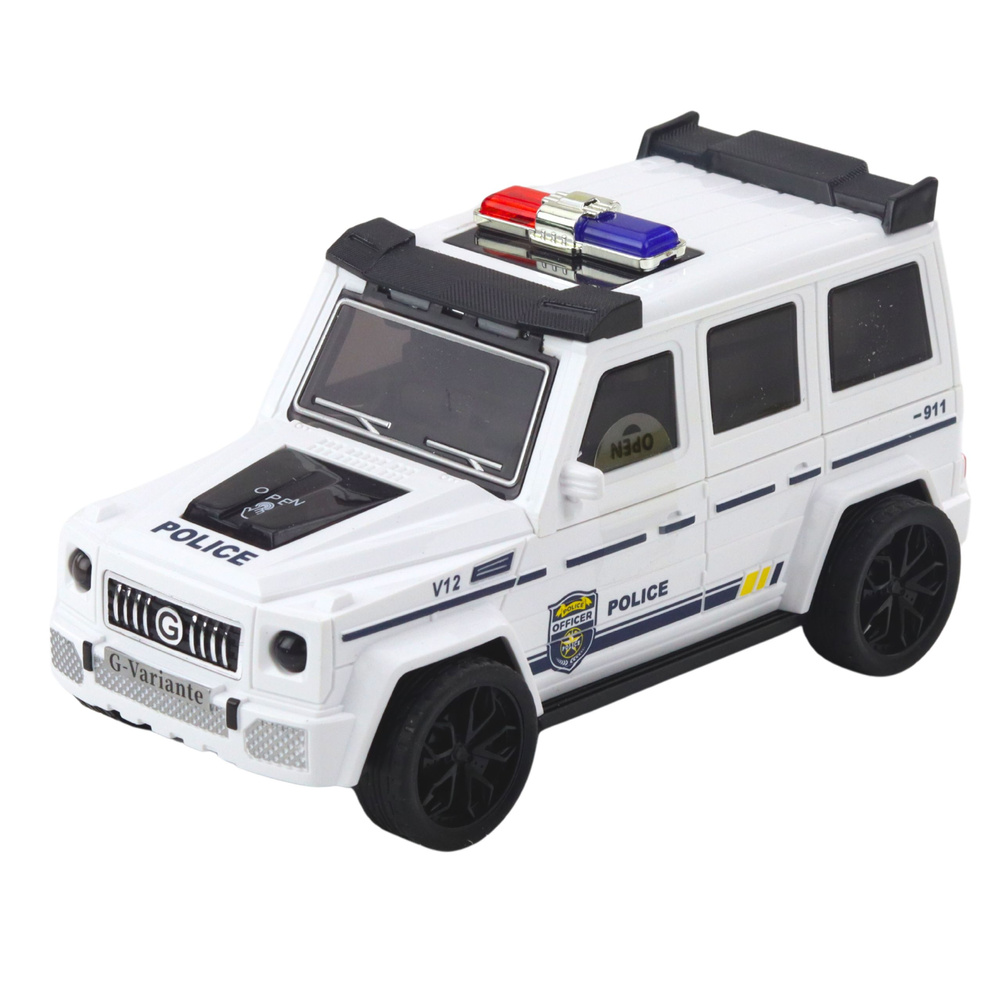 Policijos visureigis, šviesos ir garsai, 18x10x8 cm