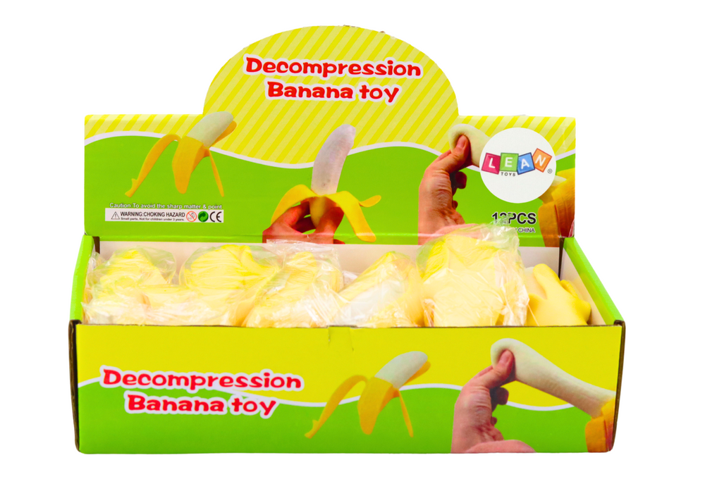 Geltonas banano formos anti-streso žaislas 2