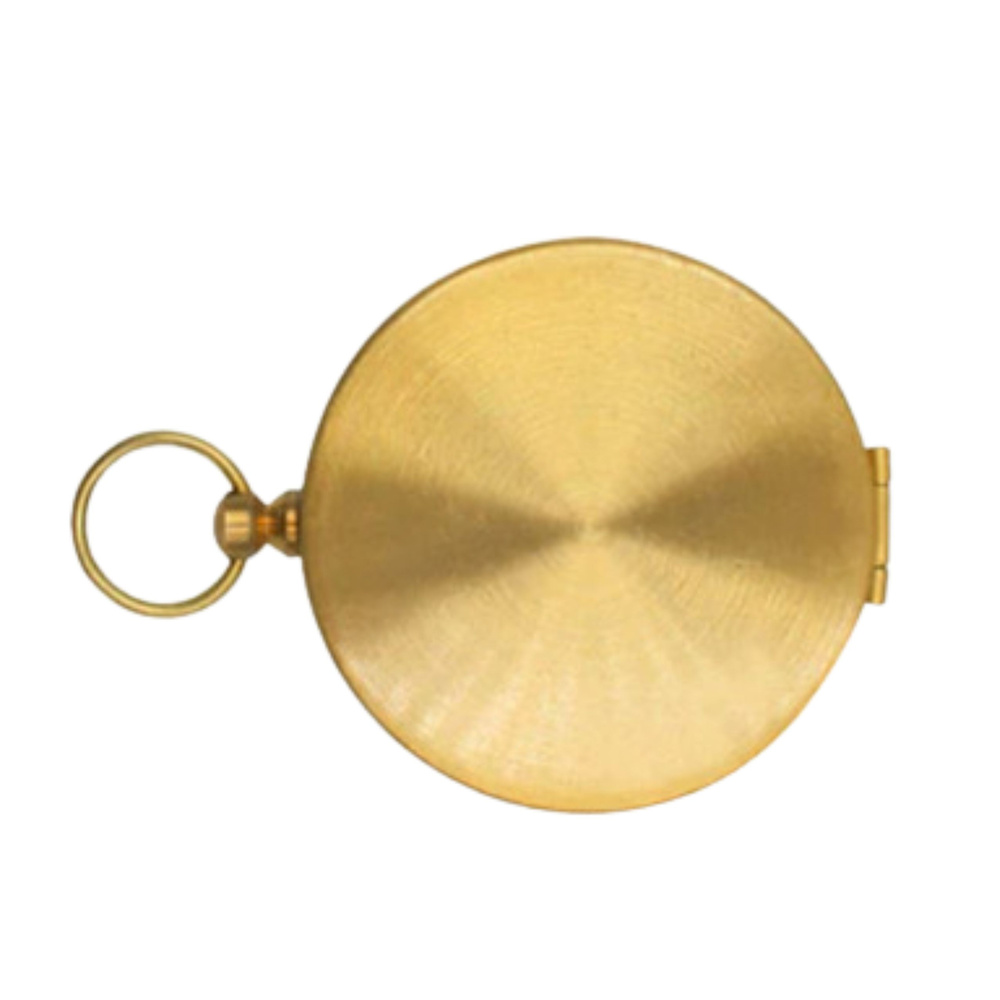 Žygio kompasas iš žalvario su švytinčiais rodikliais, 50 mm