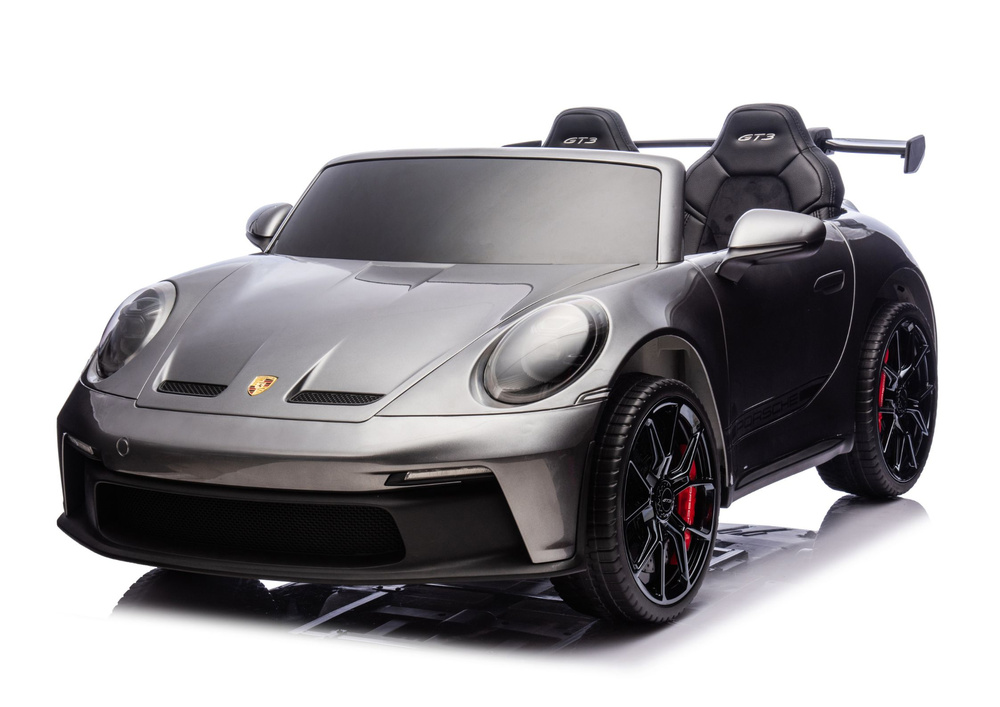 Vaikiškas elektrinis automobilis dk-p911 porsche gt3, pilkas