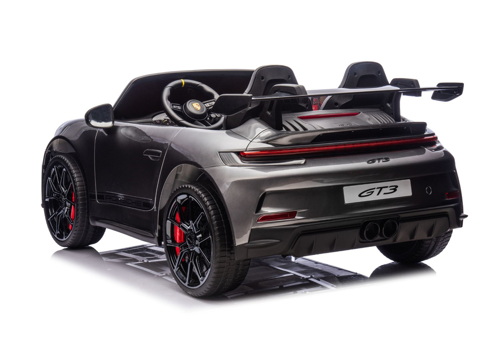 Vaikiškas elektrinis automobilis dk-p911 porsche gt3, pilkas