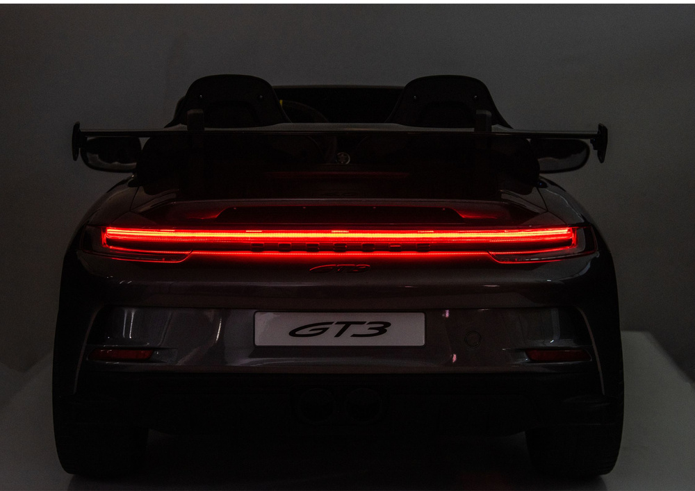 Vaikiškas elektrinis automobilis dk-p911 porsche gt3, pilkas