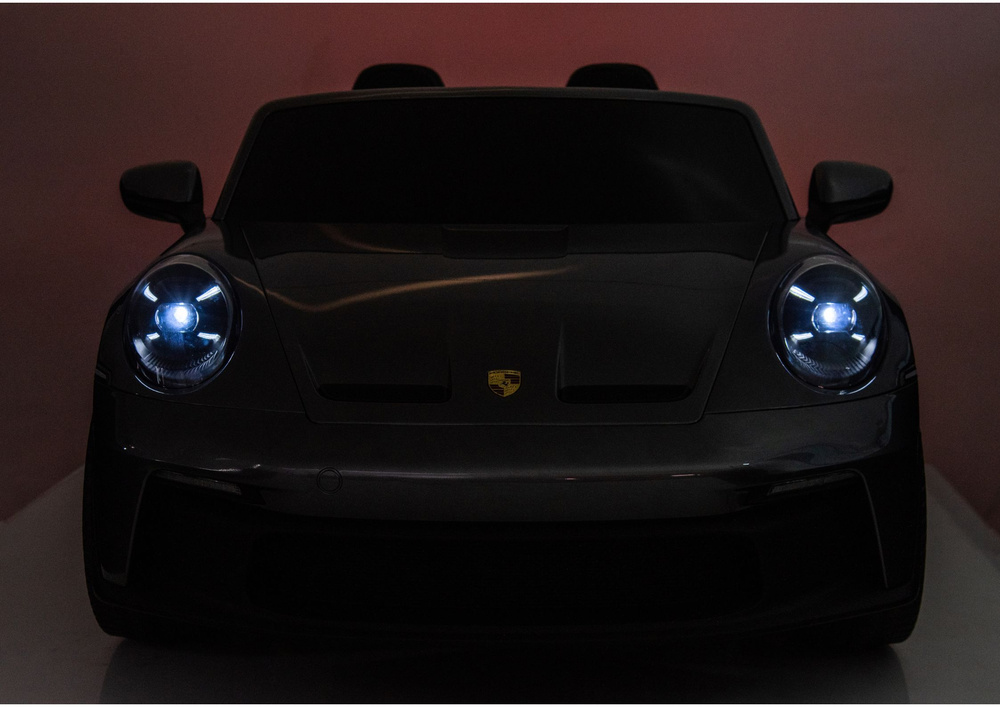 Vaikiškas elektrinis automobilis dk-p911 porsche gt3, pilkas