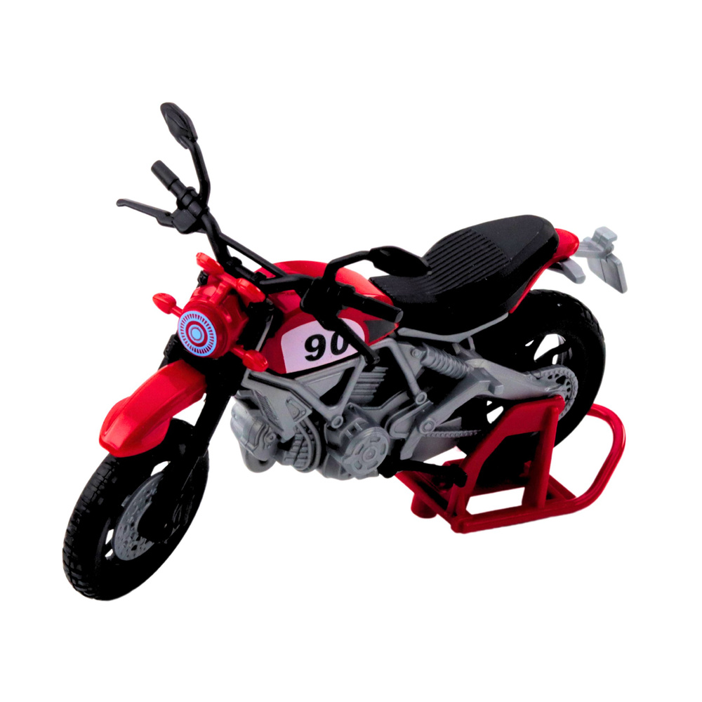 Žaislinis visureigis su motociklu, šviesomis ir garsais, 33.5 cm