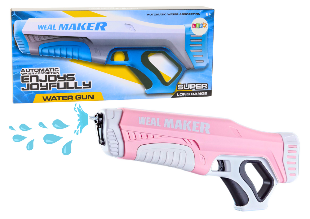 Automatinis Rožinis Vandens Pistoletas 350 ml
