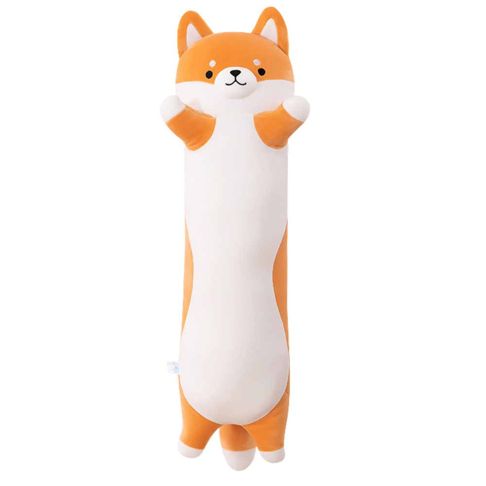 Pliušinis šuniukas shiba, 60 cm, raudonai baltas
