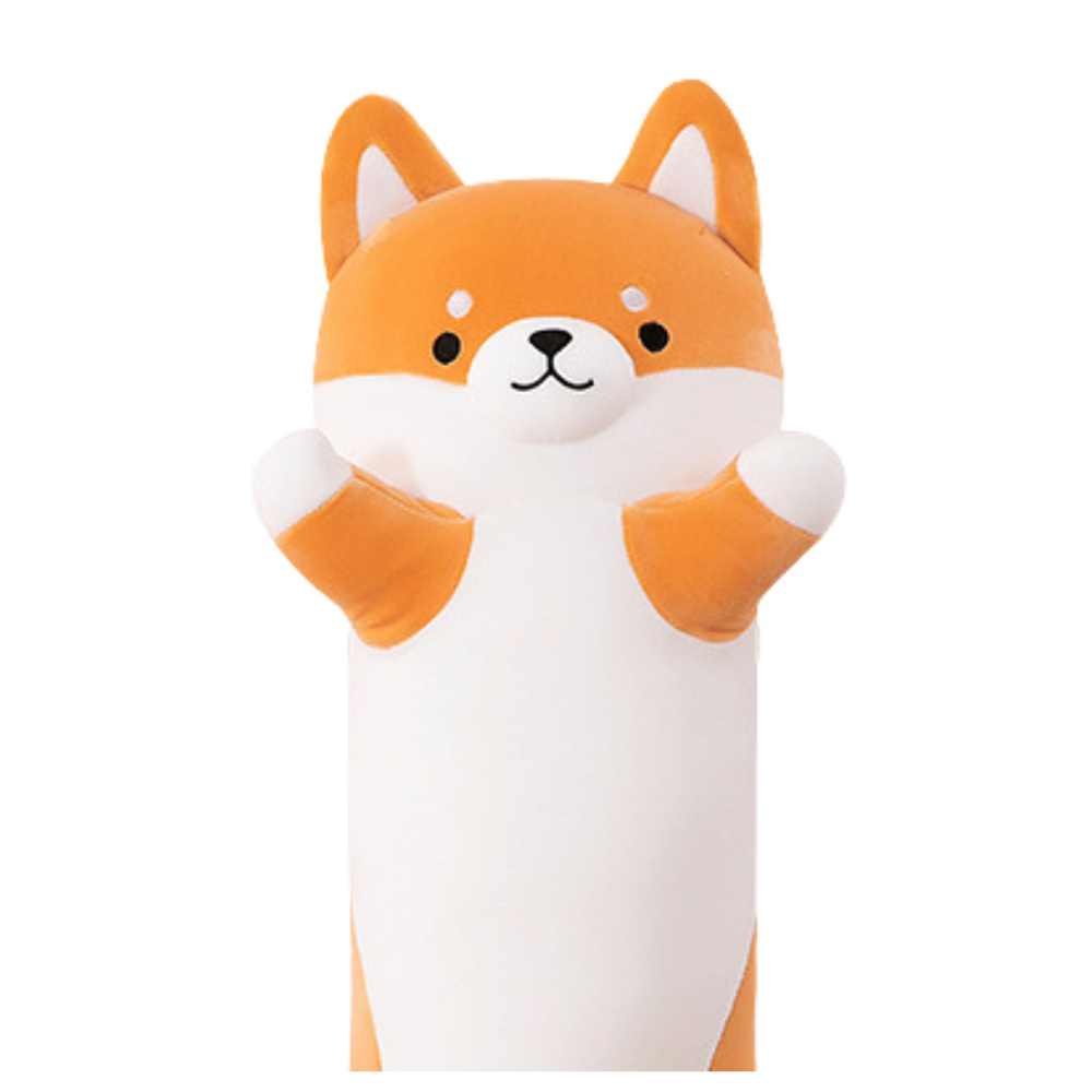 Pliušinis šuniukas shiba, 60 cm, raudonai baltas