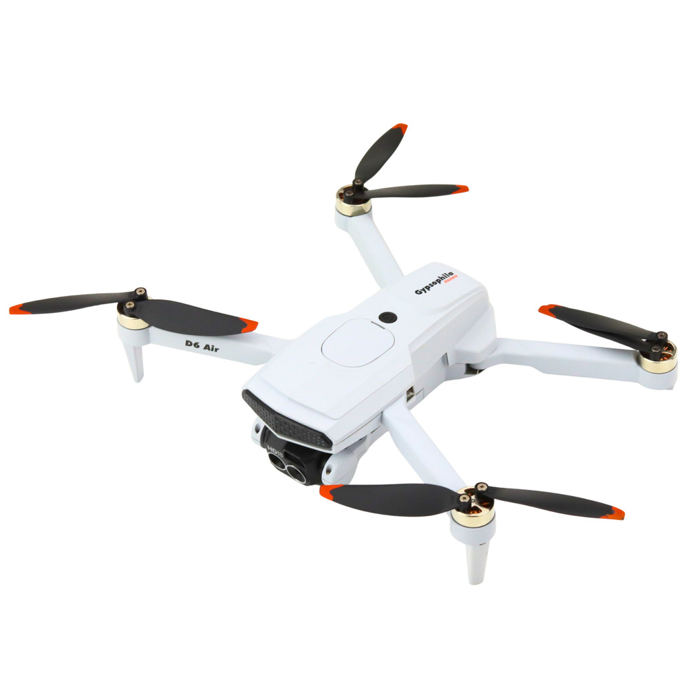 Šviesiai pilkas dronas su kamera d6 pro 1