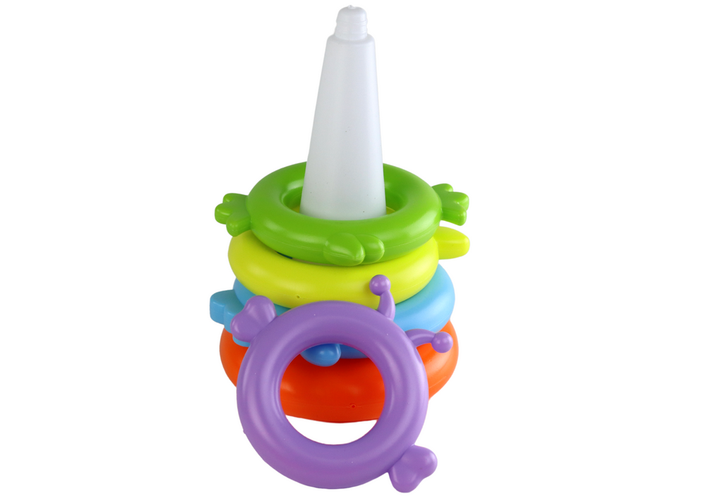 Žaislinė piramidė su žiedais lea toys vienaragis