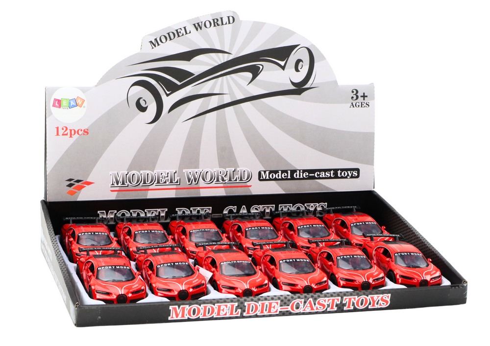 Raudonas sportinis automobilis, 1:32 masteliu