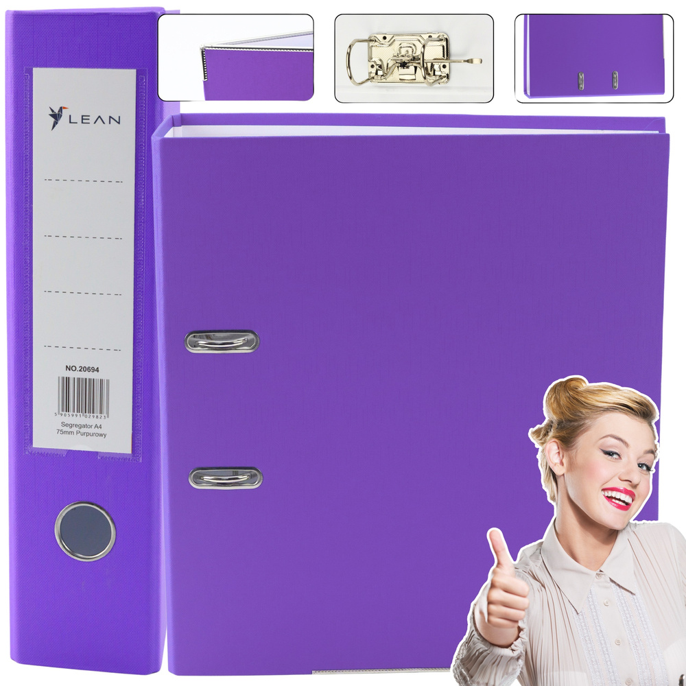 Violetinis a4/75mm segtuvas su svirtiniu mechanizmu
