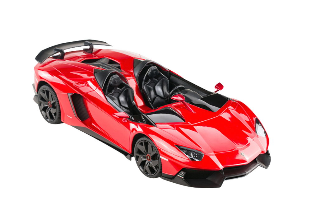 Nuotoliniu būdu valdomas lamborghini aventador cabrio, raudonas