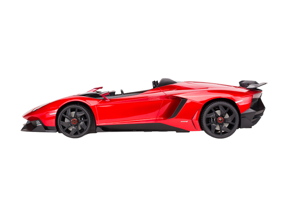 Nuotoliniu būdu valdomas lamborghini aventador cabrio, raudonas