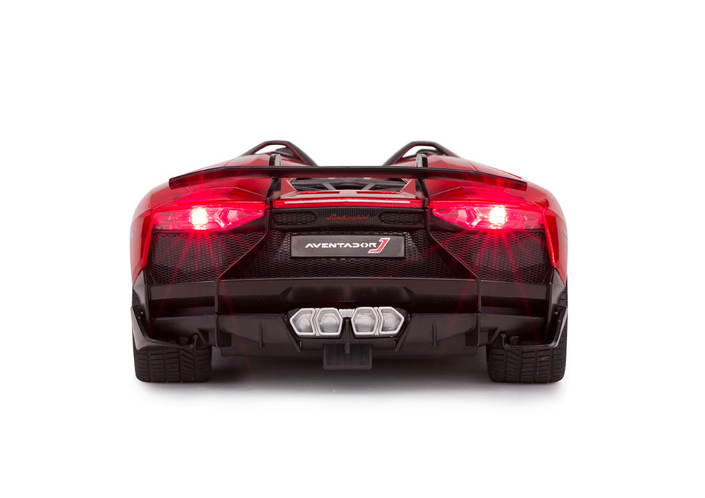Nuotoliniu būdu valdomas lamborghini aventador cabrio, raudonas