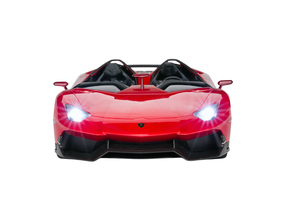 Nuotoliniu būdu valdomas lamborghini aventador cabrio, raudonas