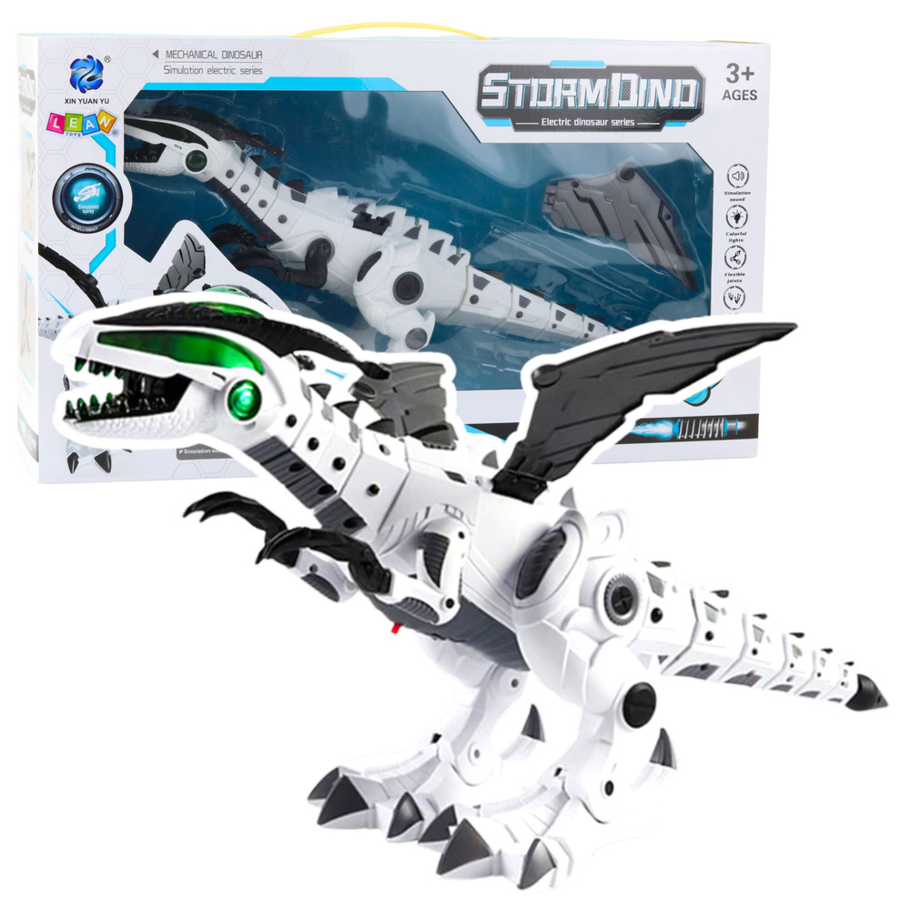 Dinozauras robotukas su šviesomis ir garsais, 47x17x10 cm