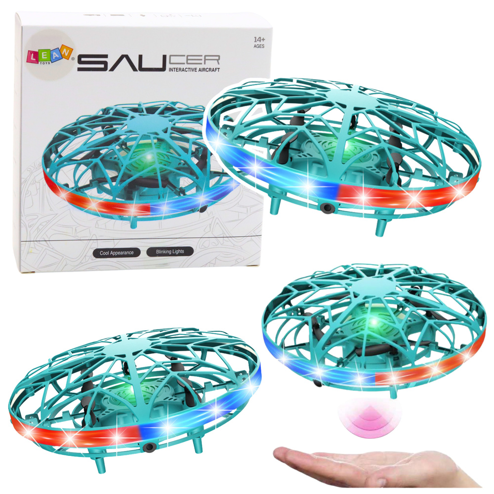 Ranka valdomas ufo dronas – turkio spalvos