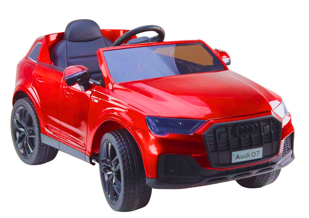 Akumuliatorinis automobilis audi q7 raudonas dažytas