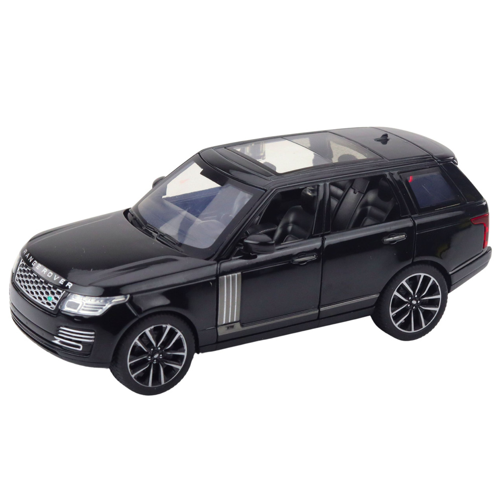 Modelis range rover 1:32 su garso efektais, juodas 1