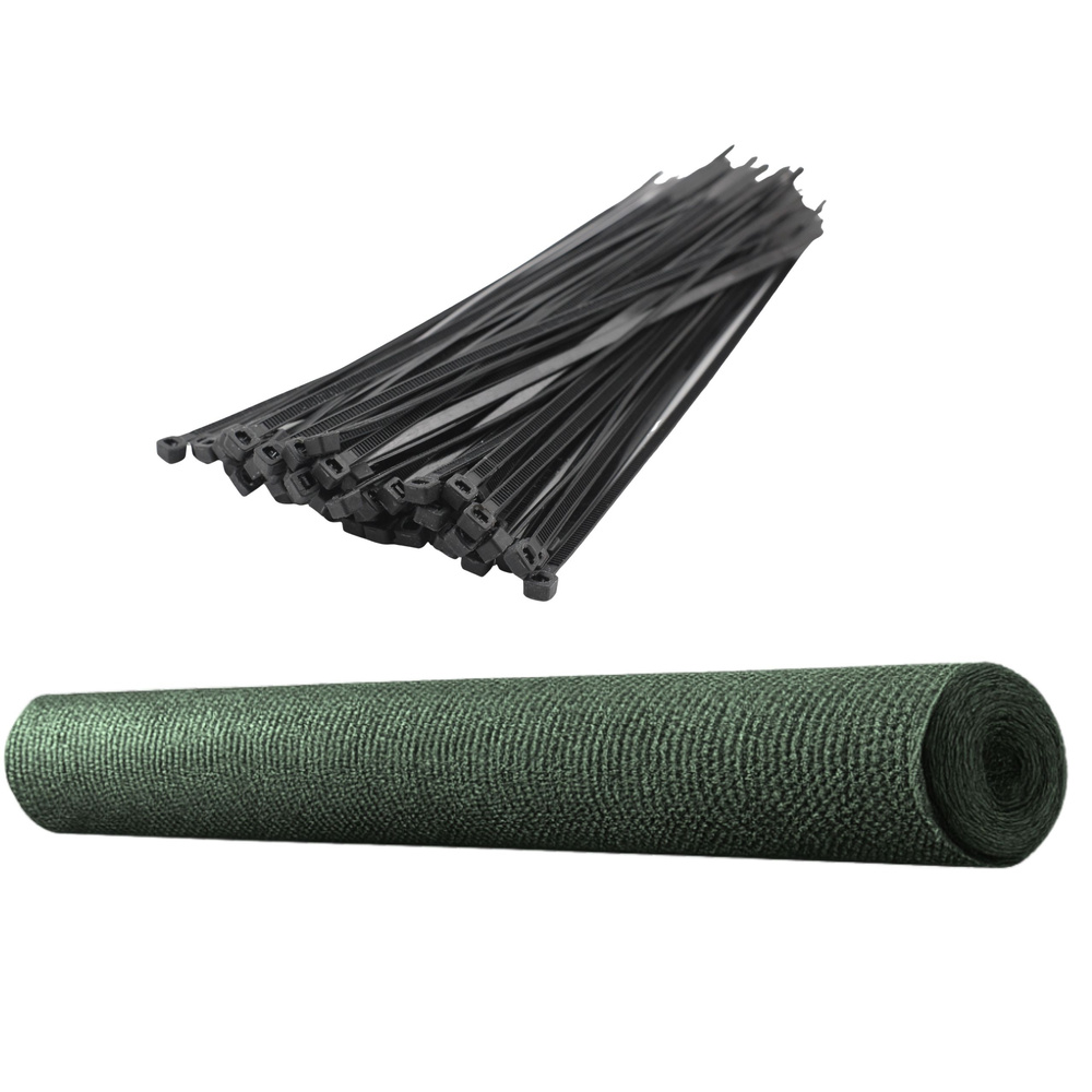 Apsauginis tinklas tvorai 1.5x50 m, 140 g/m², žalias