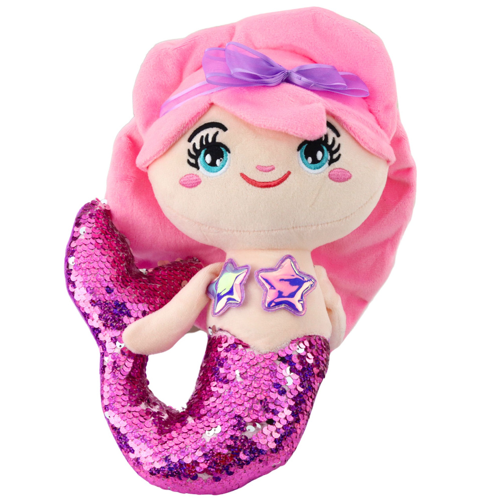 Minkšta undinėlė su blizgančia uodega 28 cm