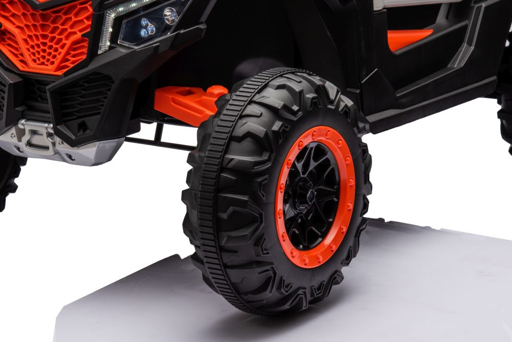 Elektromobilis vaikams buggy utv nel-901 orange 4x4, oranžinis