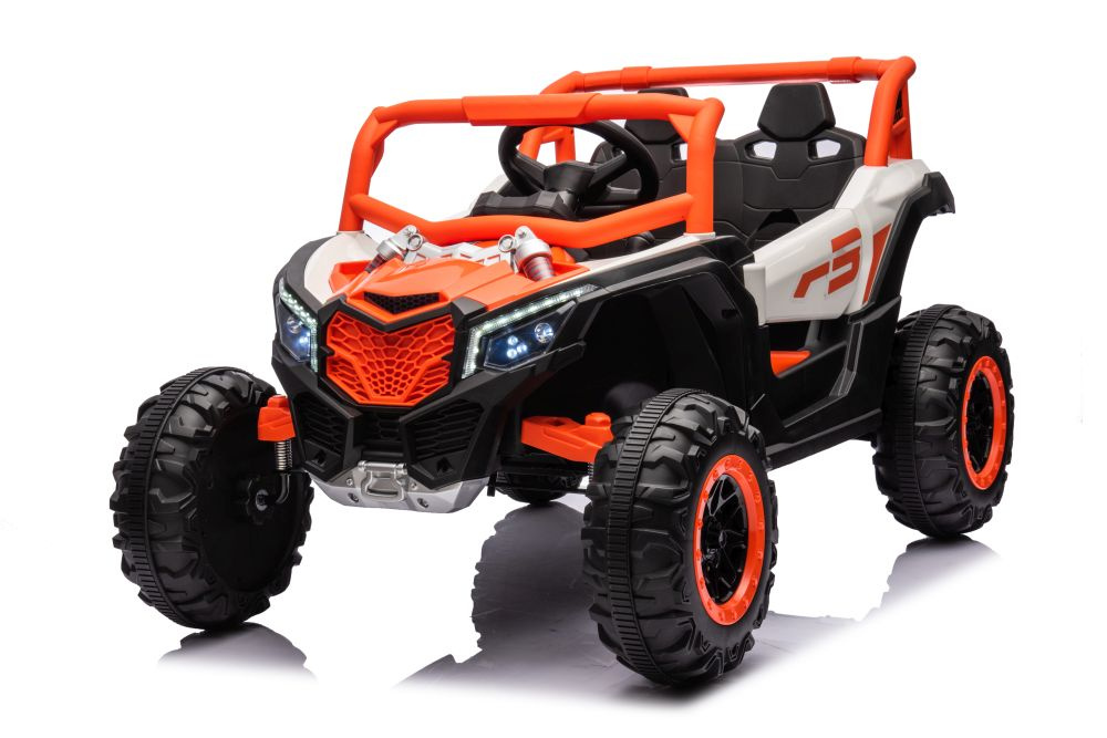 Elektromobilis vaikams buggy utv nel-901 orange 4x4, oranžinis