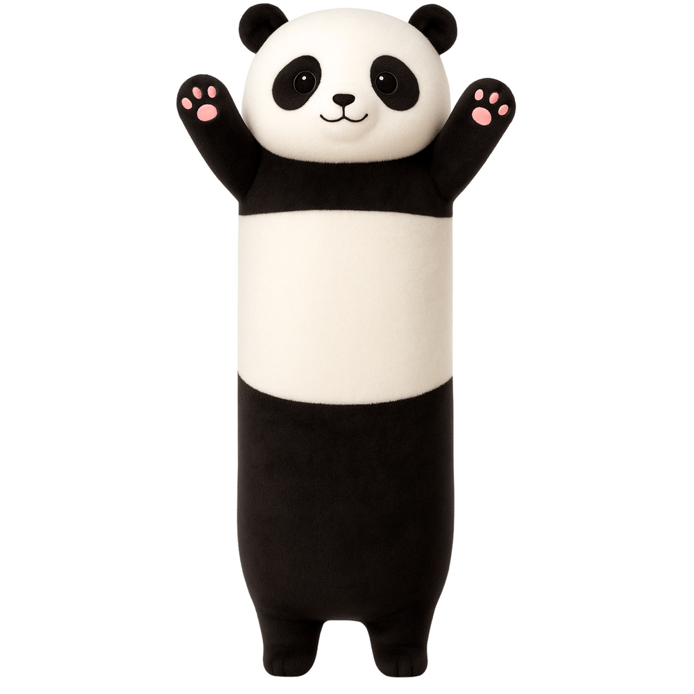 Minkštas panda volelis pagalvė 70 cm