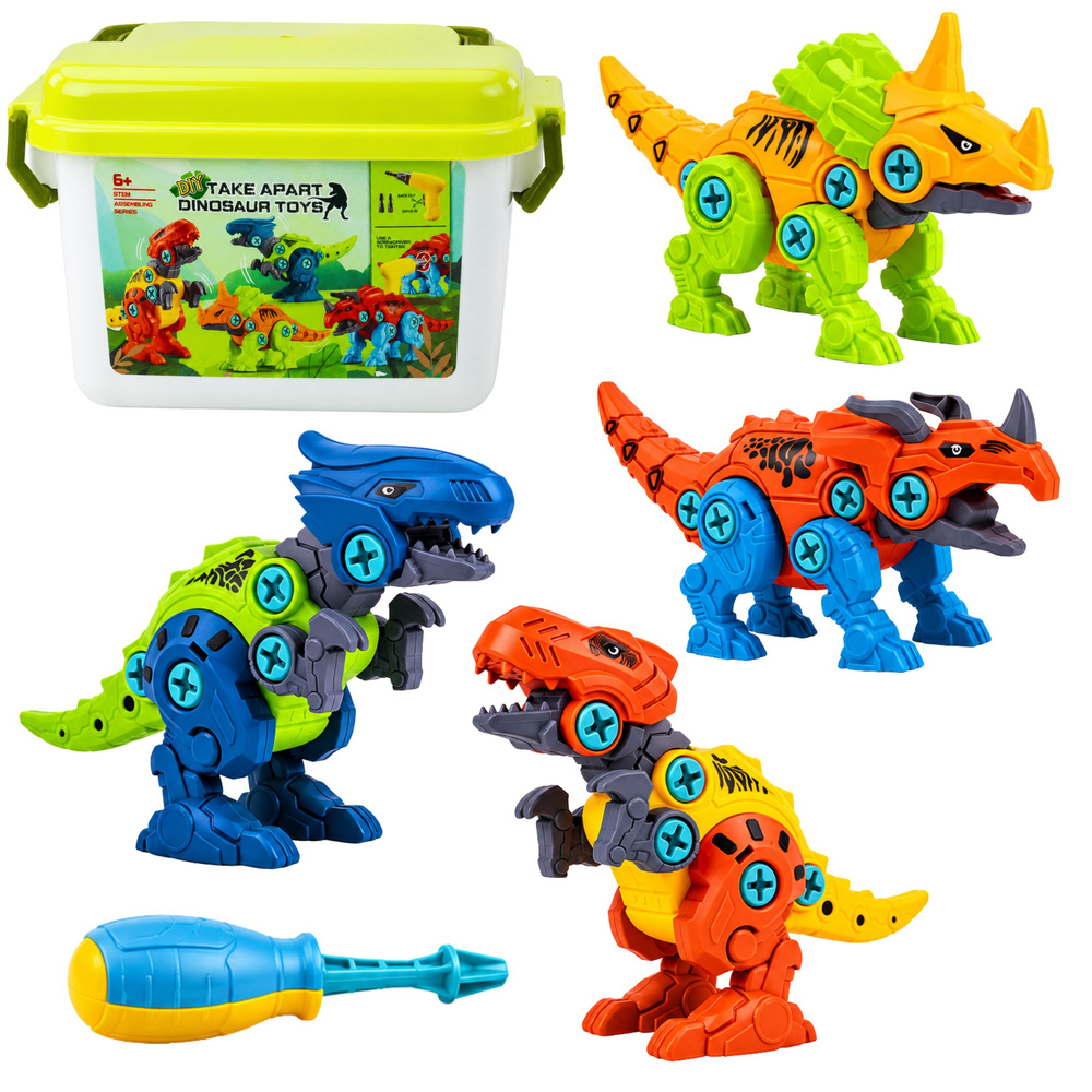 Dinosaurų konstravimo rinkinys 4 vnt.