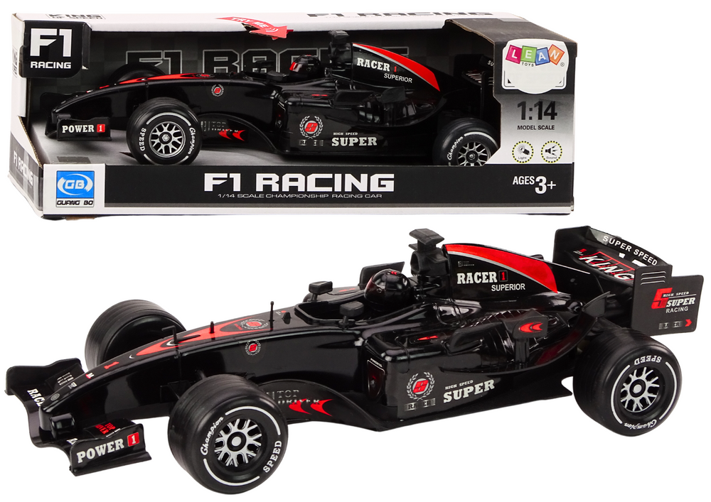 Automobilis sports car racer, juodas